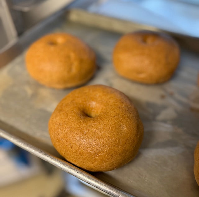 HAND-ROLLED OAT FLAX BAGELS