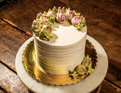 ORGANIC/GLUTEN-FREE/PLANT-RICH ------- MATCHA PASSIONFRUIT CURD CAKE