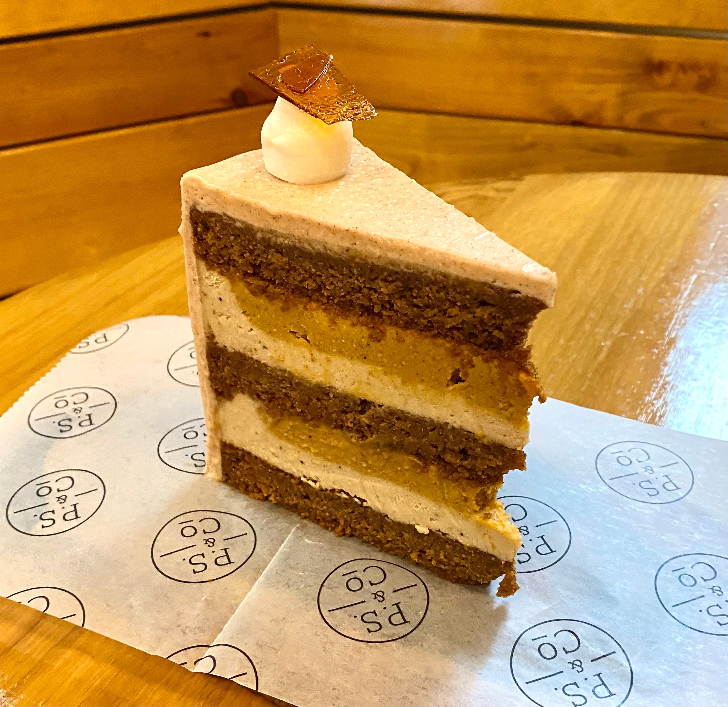 Organic Vegan Gluten-Free Pumpkin Spice Latte Cake