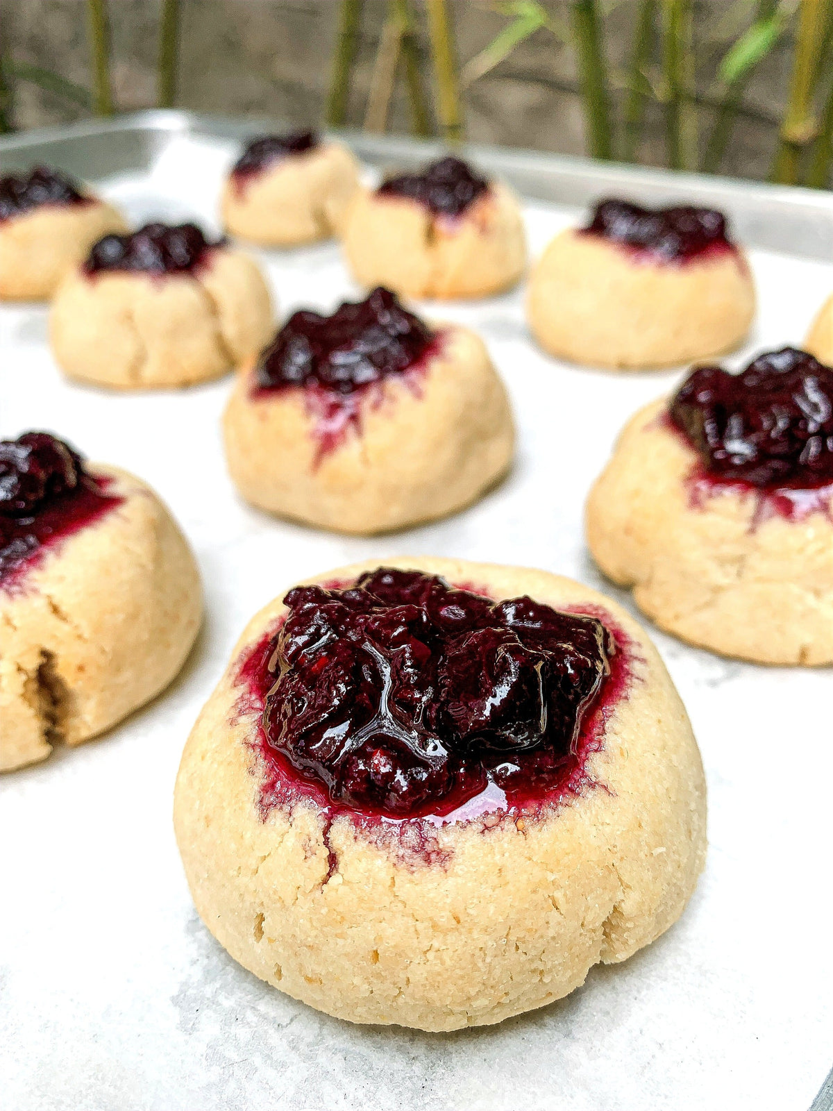 Organic Vegan Gluten-free Thumbprint Cookies