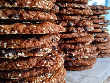 Bake-at-Home: Organic Tahini Chocolate Chip Cookies