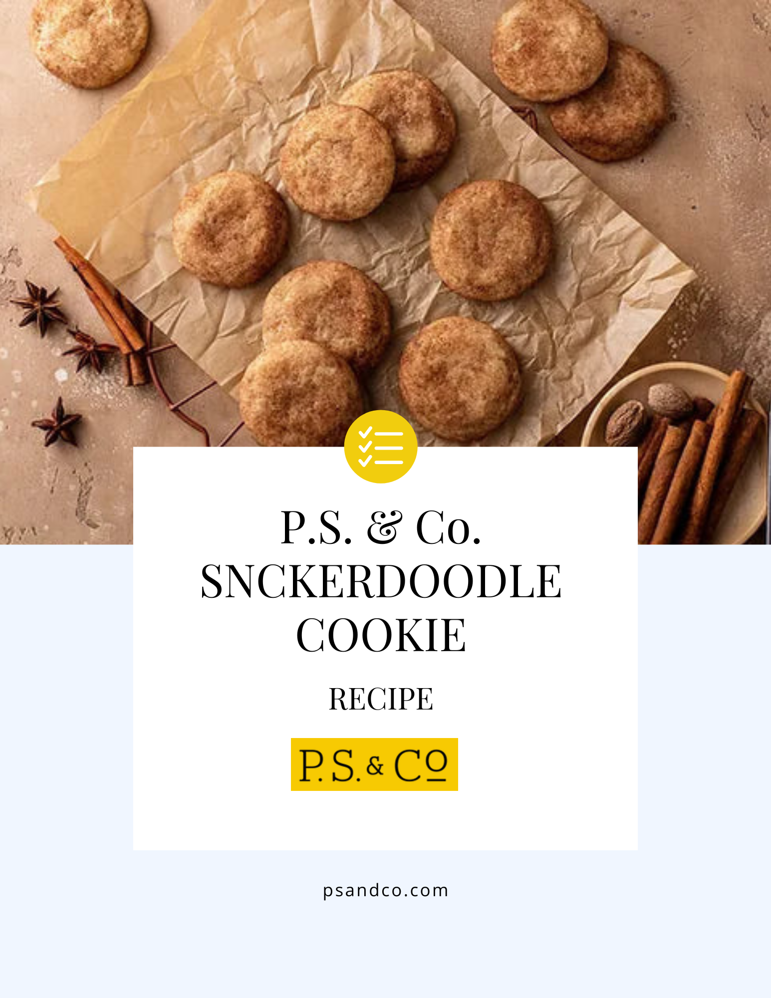 RECIPE: P.S. & Co.'s FAVORITE CLASSIC COOKIES