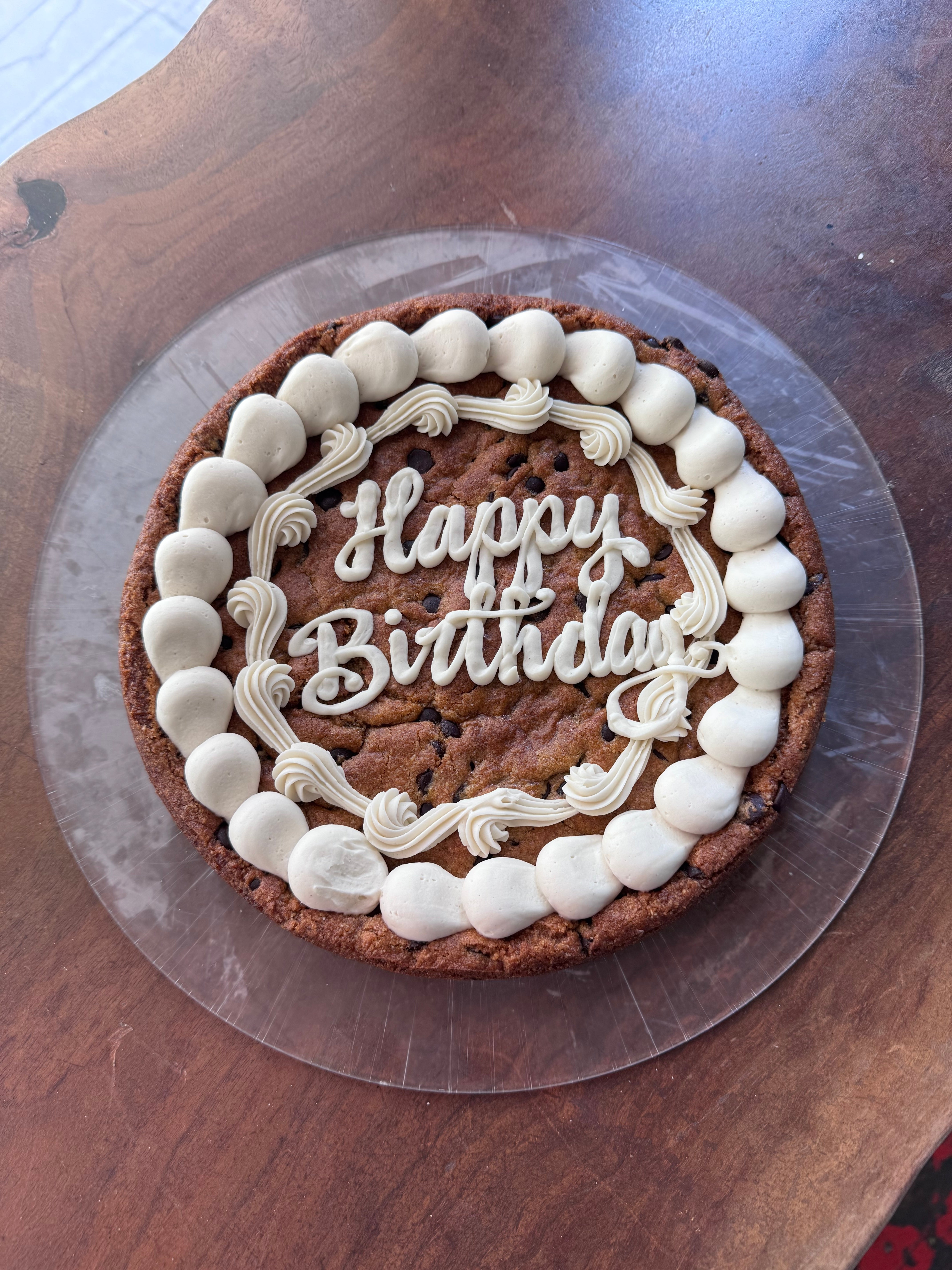 ORGANIC/GLUTEN-FREE/PLANT-RICH ------- CHOCOLATE CHIP COOKIE "CAKE"