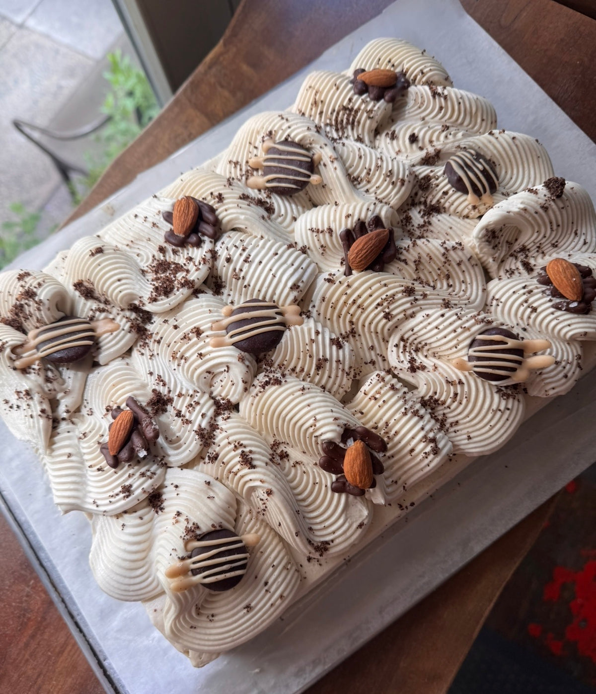 ORGANIC/GLUTEN-FREE/PLANT-RICH ------- TAHINI CHOCOLATE CHIP COOKIE SHEET CAKE