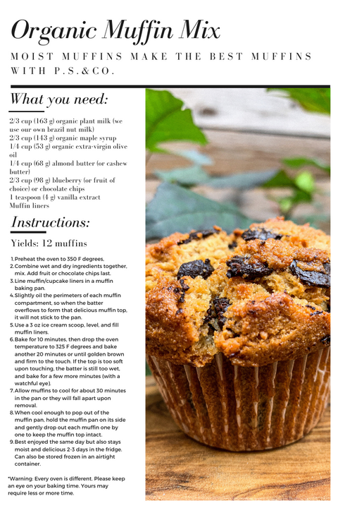 Organic Vegan Gluten-Free Muffin Mix