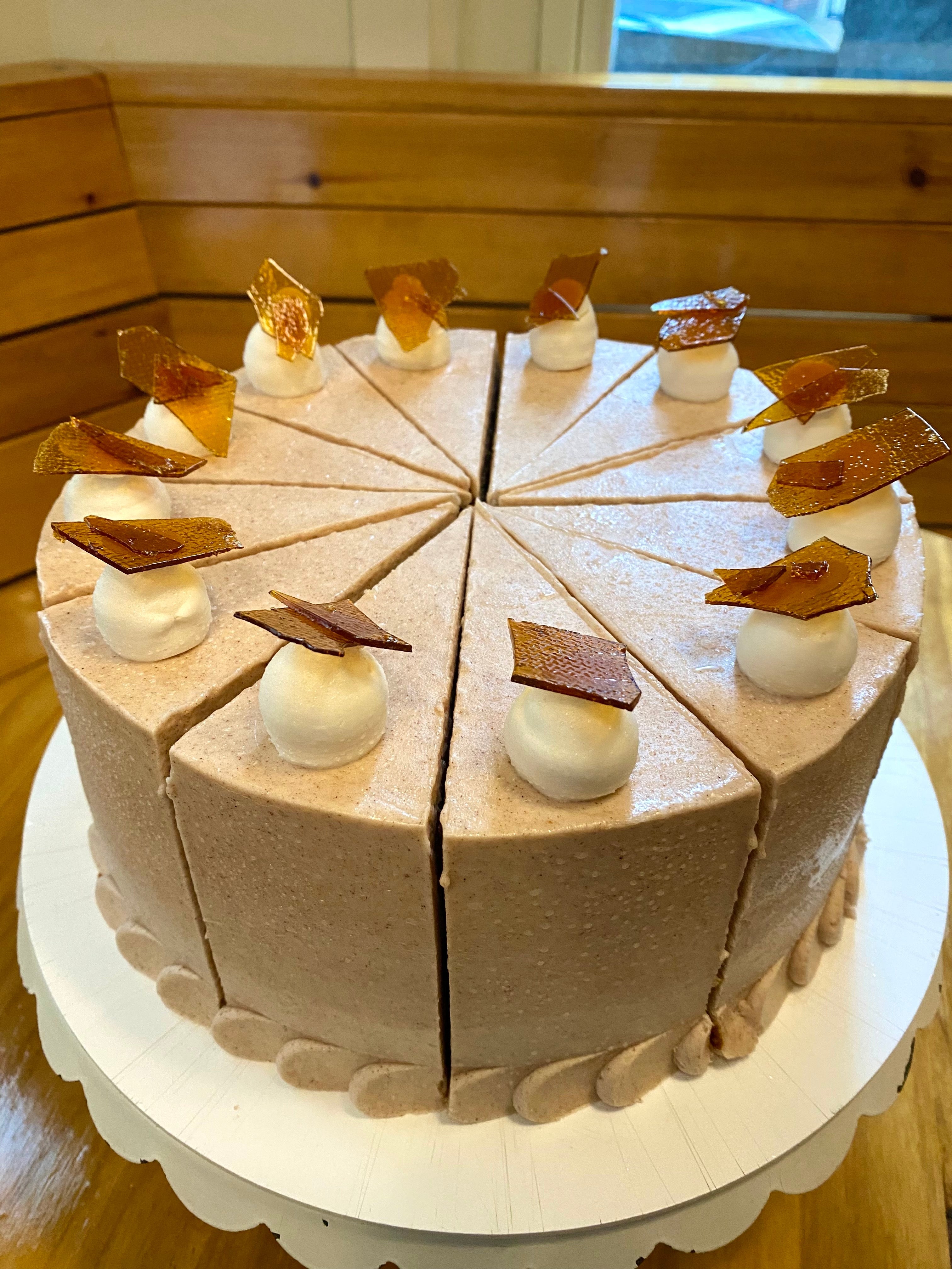 Organic Vegan Gluten-Free Pumpkin Spice Latte Cake